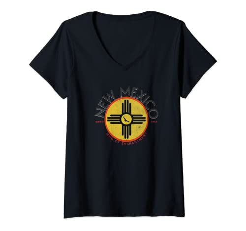 Womens New Mexico V-Neck T-Shirt