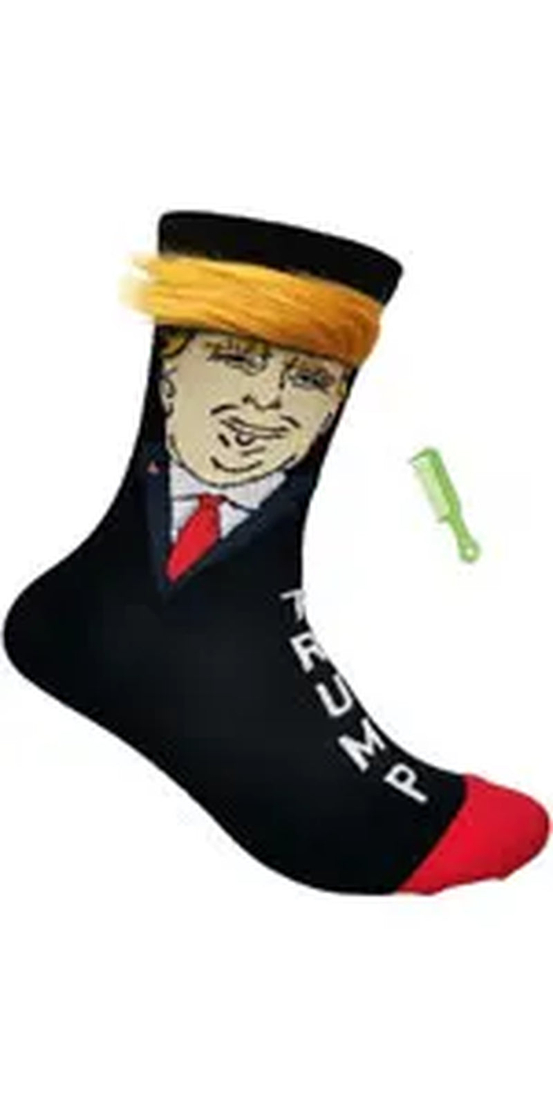 Funny Trump Unisex Socks Novelty President 2024 Stylish Trump Hair Socks Trump Merchandise Gift