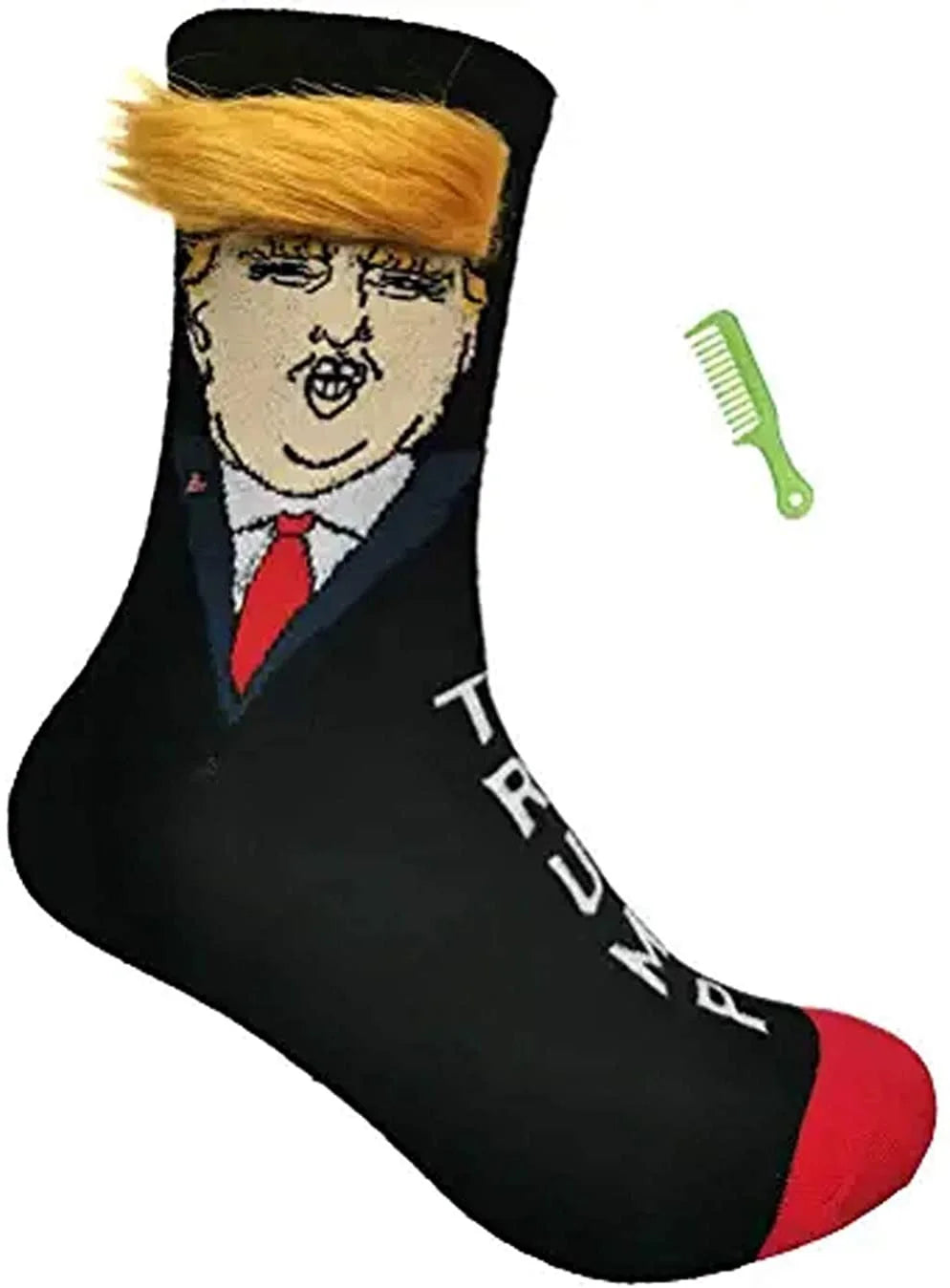 Funny Trump Unisex Socks Novelty President 2024 Stylish Trump Hair Socks Trump Merchandise Gift