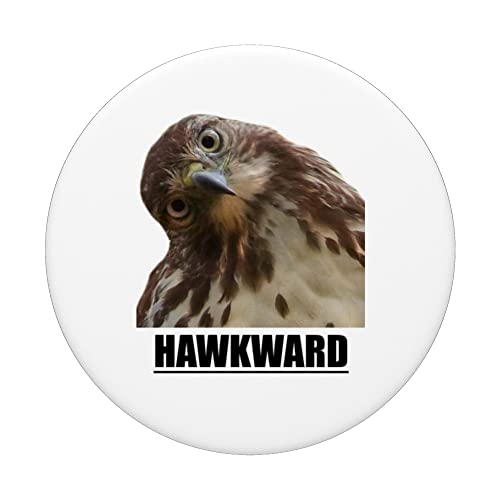 Hawkward - Funny Tee with Sayings Men or Women PopSockets Swappable PopGrip