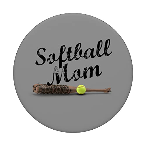 Softball Mom Zombie Edition Barbed Wire Bat PopSockets Swappable PopGrip