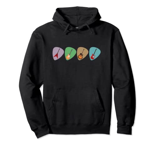 Guitars and Picks Pullover Hoodie