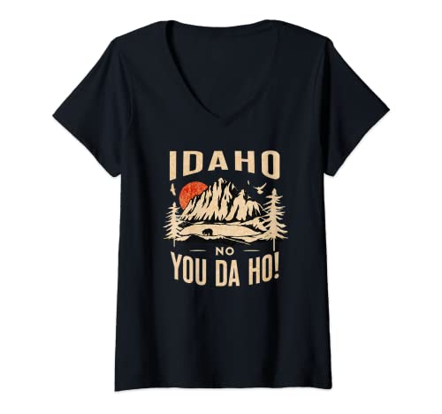 Womens Idaho You Da Ho V-Neck T-Shirt