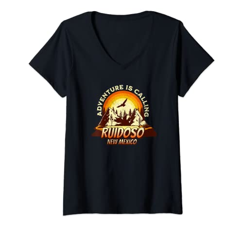 Womens Ruidoso New Mexico V-Neck T-Shirt