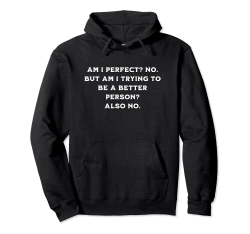 Am I perfect? No. - Funny Pullover Hoodie