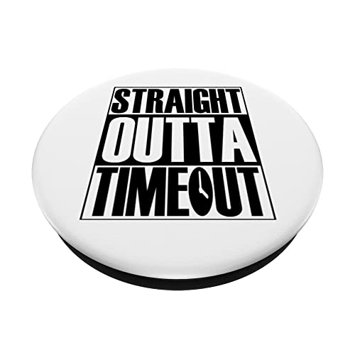 Straight Outta Time Out Youth Toddler Kindergarten Kid PopSockets Swappable PopGrip