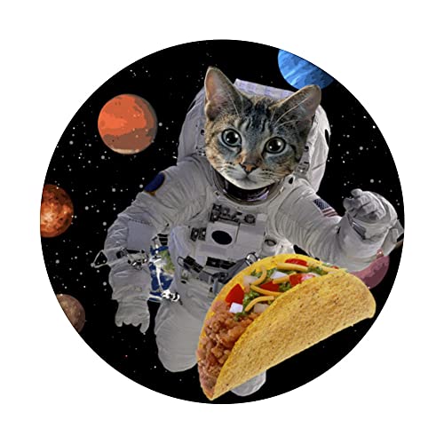 Taco Cat in Space PopSockets Swappable PopGrip