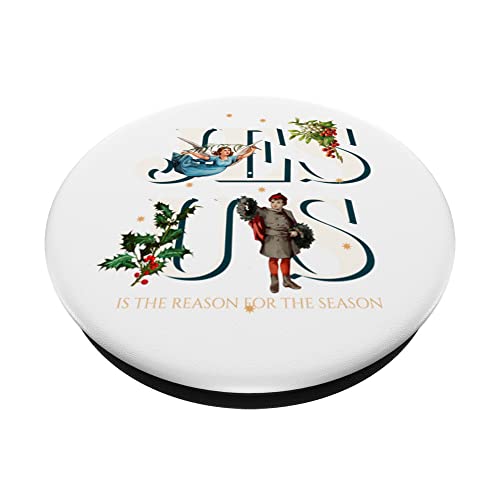Jesus Is the Reason For The Season Christmas PopSockets Swappable PopGrip