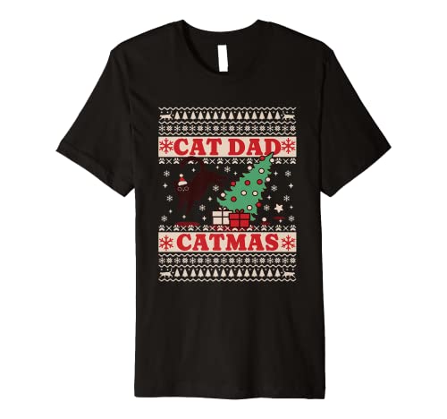 Ugly Cat Daddy Catmus Vintage Eighties Style Retro Premium T-Shirt