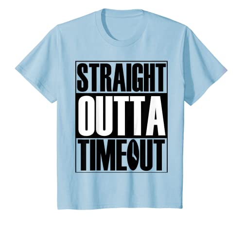 Kids Straight Outta Time Out Youth Toddler Kindergarten Kid T-Shirt