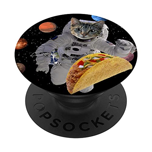 Taco Cat in Space PopSockets Swappable PopGrip