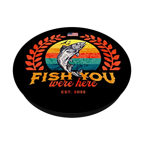 Fish You Were Here PopSockets Swappable PopGrip