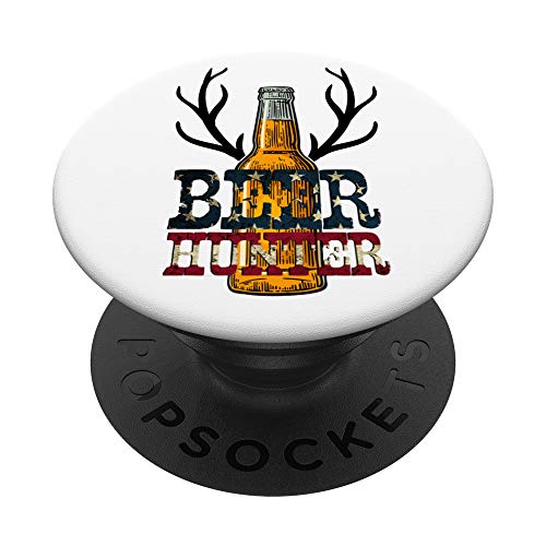 Beer Hunter Deer Hunter PopSockets Grip and Stand for Phones and Tablets