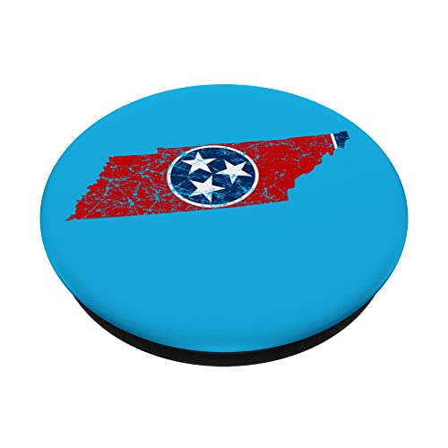 Distrested State of Tennessee Flag PopSockets Swappable PopGrip
