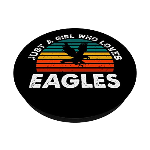 Just A Girl Who Loves Eagles PopSockets Swappable PopGrip