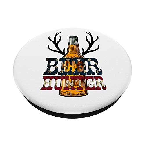 Beer Hunter Deer Hunter PopSockets Grip and Stand for Phones and Tablets
