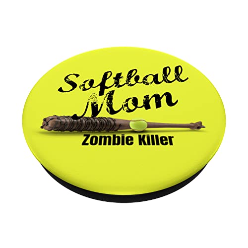 Softball Mom Zombie Killer Edition Barbed Wire Bat PopSockets Swappable PopGrip