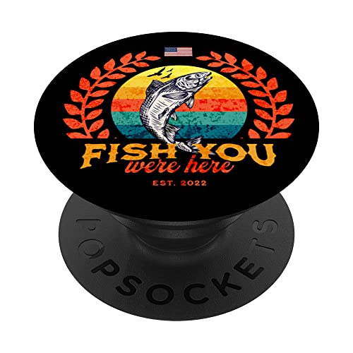 Fish You Were Here PopSockets Swappable PopGrip