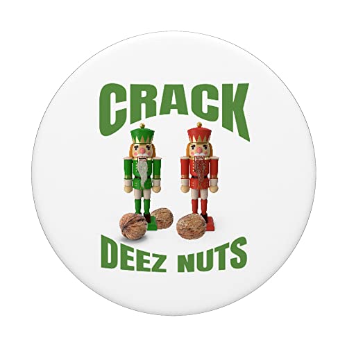 Christmas Nutcracker Crack Deez Nuts XMAS PopSockets Swappable PopGrip