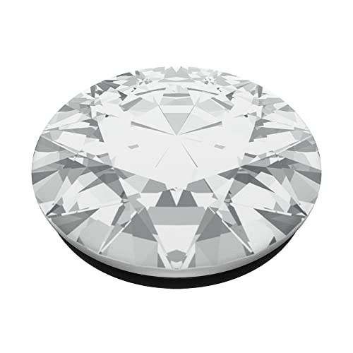 Round Cut Diamond Pattern PopSockets Swappable PopGrip