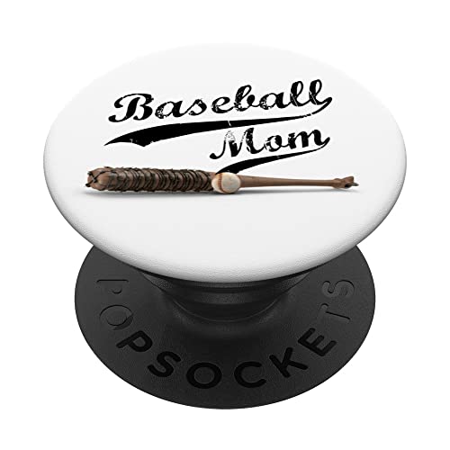 Baseball Mom Zombie Edition Barbed Wire Bat PopSockets Swappable PopGrip