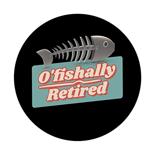 O'fishally Retired Retirement PopSockets Swappable PopGrip
