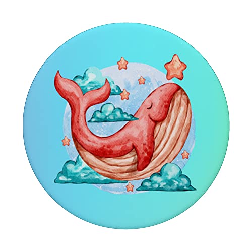 Whale Among the Stars PopSockets Swappable PopGrip