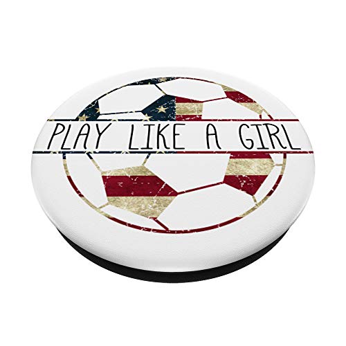 Play Like A Girl Soccer PopSockets Grip and Stand for Phones and Tablets