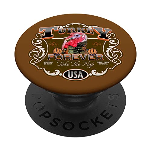 Turkey Forever Happy Thanksgiving PopSockets Swappable PopGrip