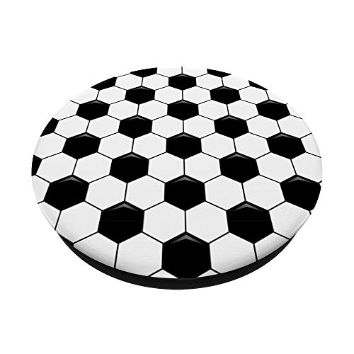 Black and White Hexagonal Pattern PopSockets Grip and Stand for Phones and Tablets
