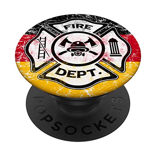 Black and white fire brigade PopSockets Swappable PopGrip