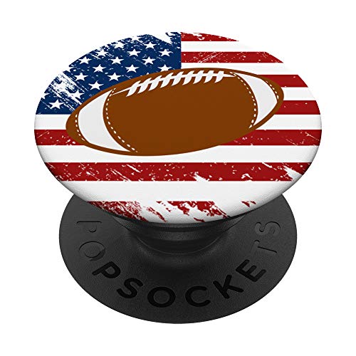 Football USA Flag PopSockets Grip and Stand for Phones and Tablets