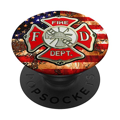 Firefighter Gifts for Men PopSockets PopGrip: Swappable Grip for Phones & Tablets