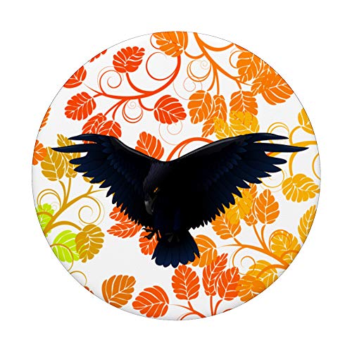 Raven Halloween Fall PopSockets Grip and Stand for Phones and Tablets