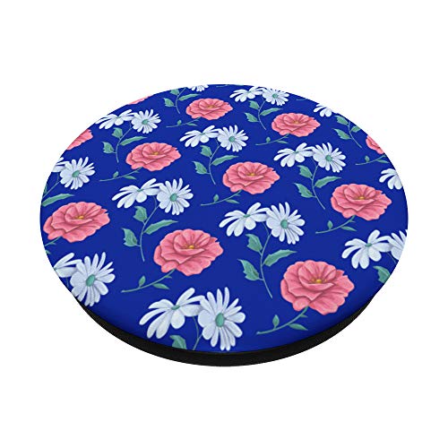 Daisy and Roses Pattern PopSockets Grip and Stand for Phones and Tablets