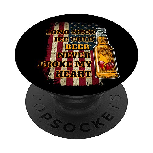 Long Neck Ice Cold Beer Shirt PopSockets Grip and Stand for Phones and Tablets
